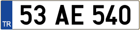 Truck License Plate